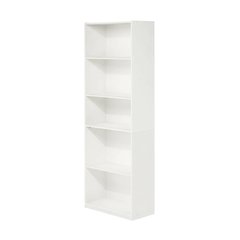 Wooden Bookcase with Adjustable Shelves for Home Office Storage