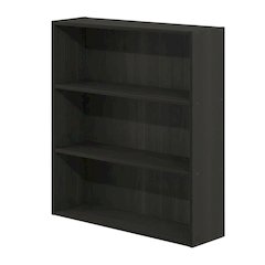 Wooden bookcase in finish with open shelving design for versatile storage