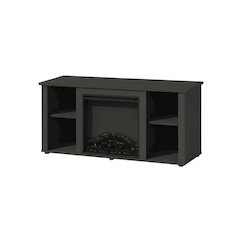 Brown Electric Fireplace TV Stand with Storage for 55 Inch Screens