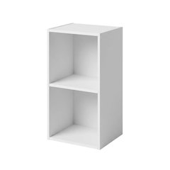 Wooden 2-Tier Open Shelf Closet Organizer for Multi-Purpose Storage