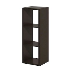 Wooden bookcase with open shelving and sturdy construction