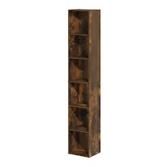 Wooden bookcase with sleek design for versatile storage