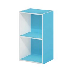 Wood Bookcase with Open Shelves and Modern Design for Living Room Storage