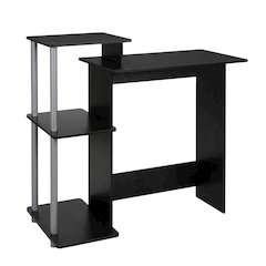 Black and Grey Computer Desk with Spacious Surface and Sturdy Frame