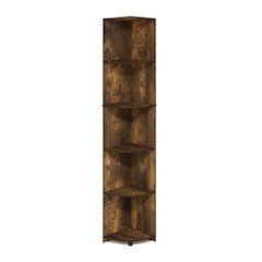 Wood bookcase with sleek design, durable construction and versatile storage