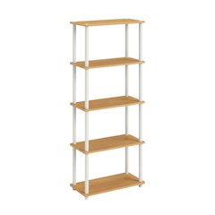 Wooden Bookcase with Open Shelving for Modern Storage and Display