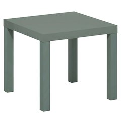Sage Green Square End Table with Thick Top and Modern Design