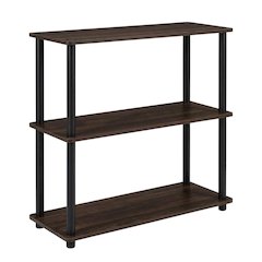 Wooden bookcase with sturdy construction and modern design