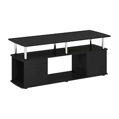 Americano Coffee Table with Stainless Steel Tubes and Utility Design