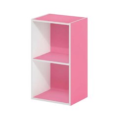 Wooden bookcase with open shelving for home storage