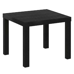 Black, Side Table, Quality Build, Durable Wood Frame