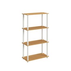 Wooden bookcase with sturdy construction and versatile design