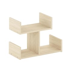 Wooden Desktop Bookshelf Storage Organizer, Brown, Compact, Composite Wood