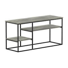 Modern TV Stand for 50 Inch TVs in French Oak Grey with Composite Wood Finish