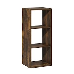 Wood Bookcase with Adjustable Shelves and Sturdy Construction