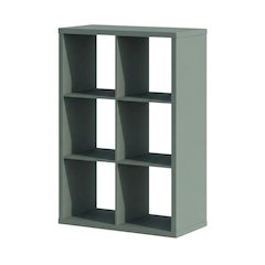 Green 6-Cube Open Shelf Closet Organizer Extra Thick Engineered Wood