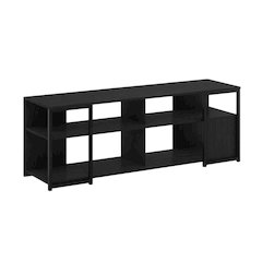 Modern TV Stand for 65-Inch Screens with Metal and Wood Finish