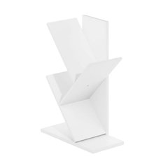 Wooden White Bookcase - 15.75 W x 21.26 H x 8.39 D Dimensions for Home Storage