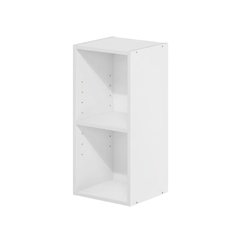 White wood bookcase with compact design and versatile storage solution
