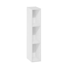 Wooden white bookcase with simple design and durable build