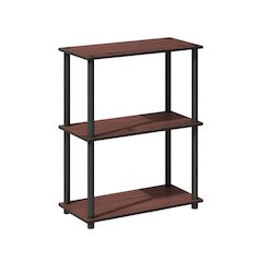 Wooden Bookcase with Open Shelving for Home Office or Living Room