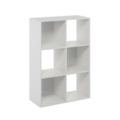 Wooden Bookcase with Open Shelves for Home Storage