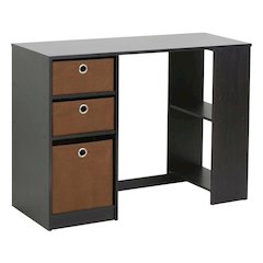 Modern Espresso Computer Desk with Spacious Surface and Sturdy Build