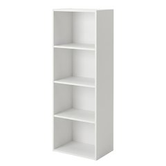 Wood 4-Tier Open Shelf Closet and Clothing Storage Organizer