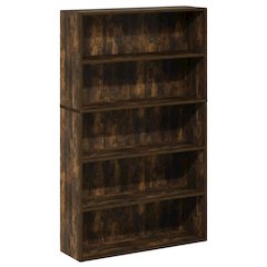 Amber Pine 5-Tier Open Shelf Bookcase with Spacious Multi-Level Storage