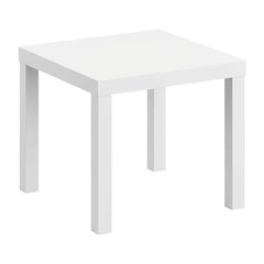White Square Coffee Table with Minimalist Design and Sturdy Construction