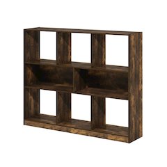 Wooden bookcase with sleek design and sturdy construction