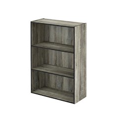 Wooden bookcase with simple design for home or office storage
