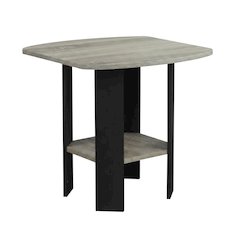 French Oak Grey, End Side Table, Quality Build, Durable Wood Frame
