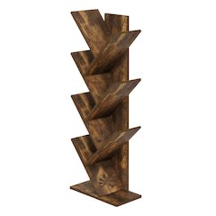 Wood Bookcase with Sturdy Construction and Elegant Finish
