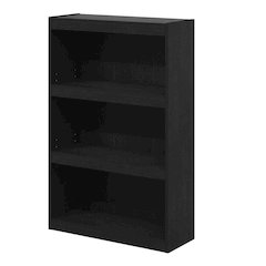Blackwood 3-Tier Adjustable Shelf Bookcase with Durable Wooden Finish