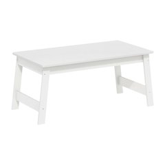 White Coffee Table with Minimalist Design and Lightweight Build