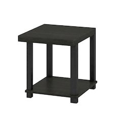 Espresso, End Side Table, Open Shelf, Quality Build