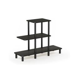 Furinno Turn-N-Tube 3-Tier Design Display Rack, Espresso/Black