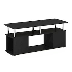 TV Stand for TV up to 50 Inch with Open Shelves, TV Console, Dark Americano