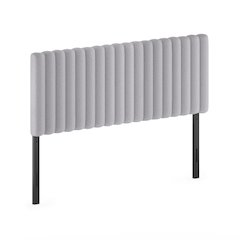 ROANNE Queen Headboard, Upholstered Tufted Headboard, for Bedroom, Light Grey