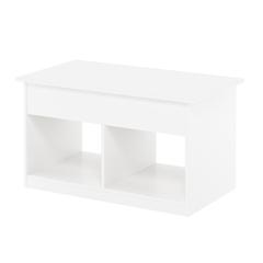 Jensen Lift Top Coffee Table, Solid White