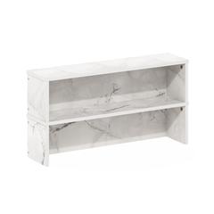 Helena 23-Inch Kitchen Counter Stackable Organizer Shelf, Marble White