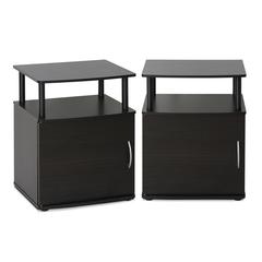 JAYA Utility Design End Table, Set of Two,
