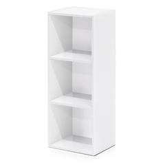 Furinno Luder 3-Tier Open Shelf Bookcase, White