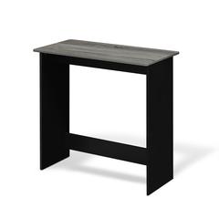 Furinno Simplistic Study Table, French Oak Grey/Black, 14035GYW