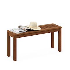 Tioman Hardwood Promo Backless Bench in Teak Oil