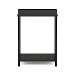 SIMPLISTIC Night Stand, 2-Tier Open Shelf Design, Espresso