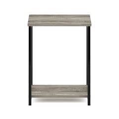 SIMPLISTIC Night Stand, 2-Tier Open Shelf Design, French Oak