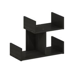 Wooden Desktop Bookshelf Storage Organizer, Espresso