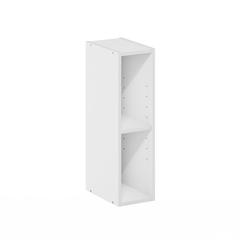 Fulda 2-Tier Space Saving Storage Shelf Bookcase, 6-Inch Width, White